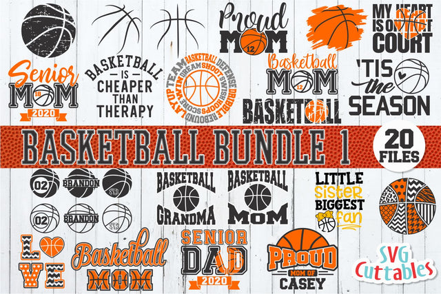 Basketball Bundle 1 SVG Svg Cuttables