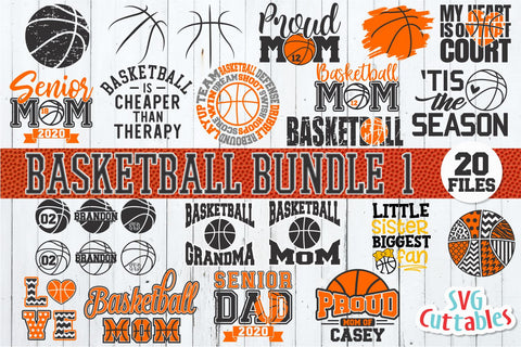 Basketball Bundle 1 SVG Svg Cuttables 