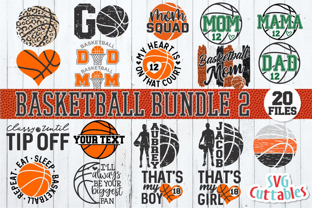 Basketball Bundle 2 SVG Svg Cuttables