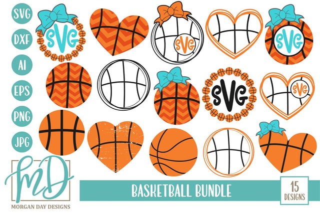 Basketball Bundle SVG Morgan Day Designs