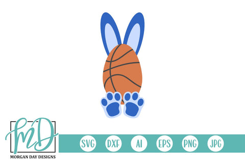 Basketball Bunny SVG Morgan Day Designs 