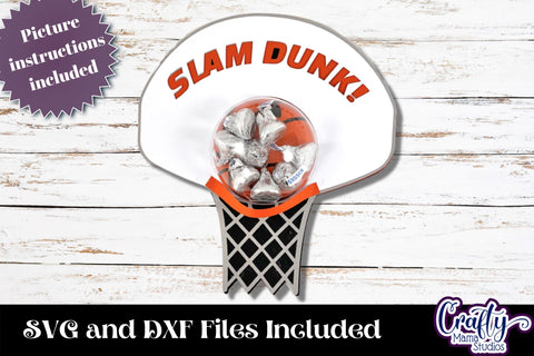 Basketball Candy Dome Holder, Sports Candy Ornament Bundle SVG Crafty Mama Studios 