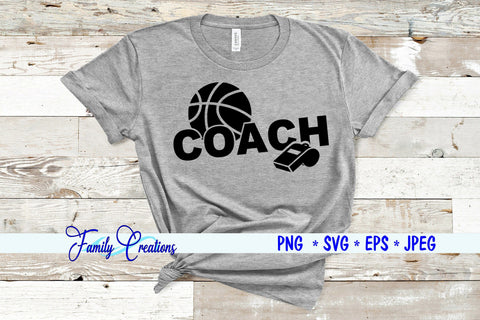 Basketball Coach SVG Family Creations 