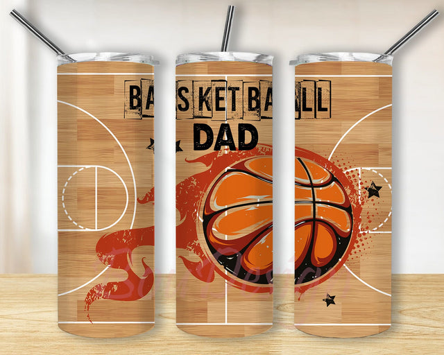 Basketball Dad 20oz Skinny Tumbler Png, Fathers Day Tumbler Design, Funny Fathers Day, Dad Tumbler Design, Basketball Tumbler, Basketball Dad Sublimation BouDesign 