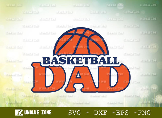 Basketball Dad | Basketball | Sports | Typography Design | T-Shirt Design SVG Unique Zone 
