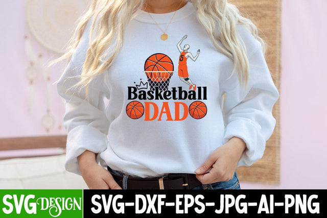 Basketball Dad SVG Cut File, Basketball Dad Sublimation Design SVG BlackCatsMedia 