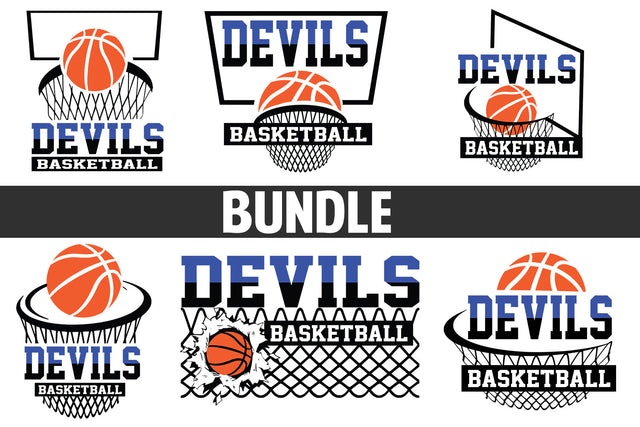 Basketball Devils T shirt design Bundle SVG Johan Ru designs 