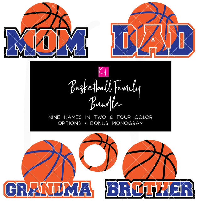 Basketball Family Bundle SVG Kelly Lollar Designs 