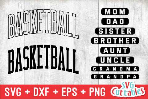 Basketball Family | SVG Cut File SVG Svg Cuttables 