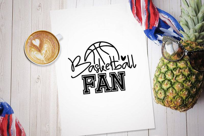 Basketball Fan SVG - So Fontsy