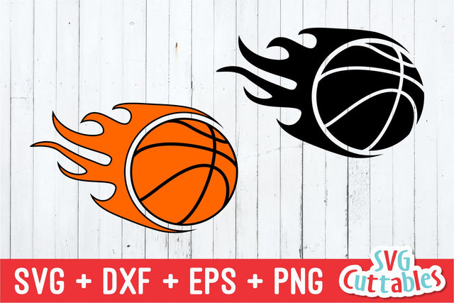 Basketball Flames SVG Svg Cuttables 