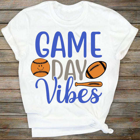 Basketball Game Day Vibes SVG, Royal Blue Gray, Sublimation Design File, Digital Download, Smiley, Retro, Mascot SVG DiamondDesign 