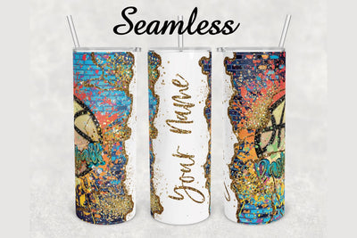 Basketball Gold Glitter Agate Tumbler sublimation design 20 oz skinny tumbler wrap Sublimation BambinaCreations 