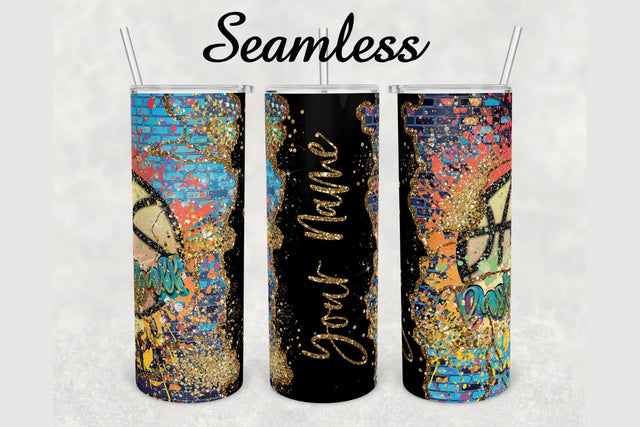 Basketball Gold Glitter Marble Tumbler sublimation design 20 oz skinny tumbler wrap Sublimation BambinaCreations 