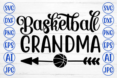 Basketball Grandma SVG Cut File SVG Syaman 
