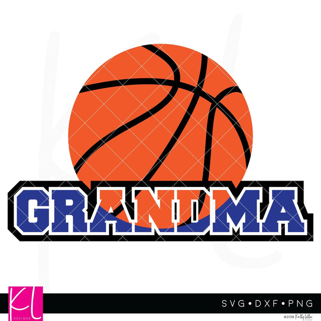 Basketball Grandma SVG Kelly Lollar Designs 