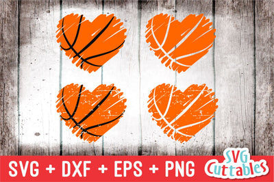 Basketball Heart SVG Svg Cuttables 