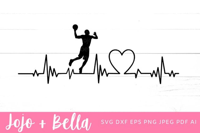 Basketball Heartbeat SVG, Basketball Svg, Heartbeat Svg, Sports Svg, Basketball Mom Svg, Svg, Cricut, Heartbeat Basketball Svg, Basketball SVG Jojo&Bella 