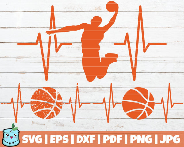 Basketball Heartbeats SVG MintyMarshmallows 