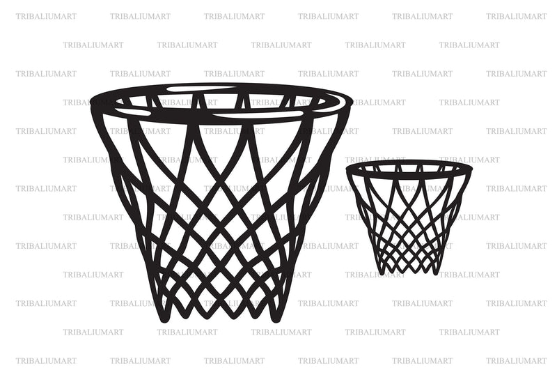 Basketball hoop SVG TribaliumArtSF 