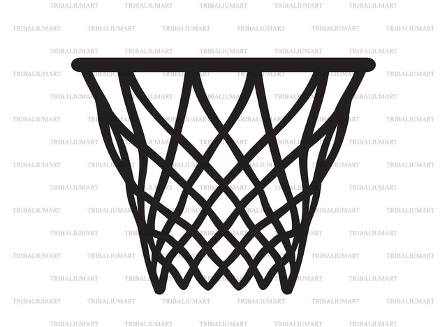Basketball hoop SVG TribaliumArtSF 