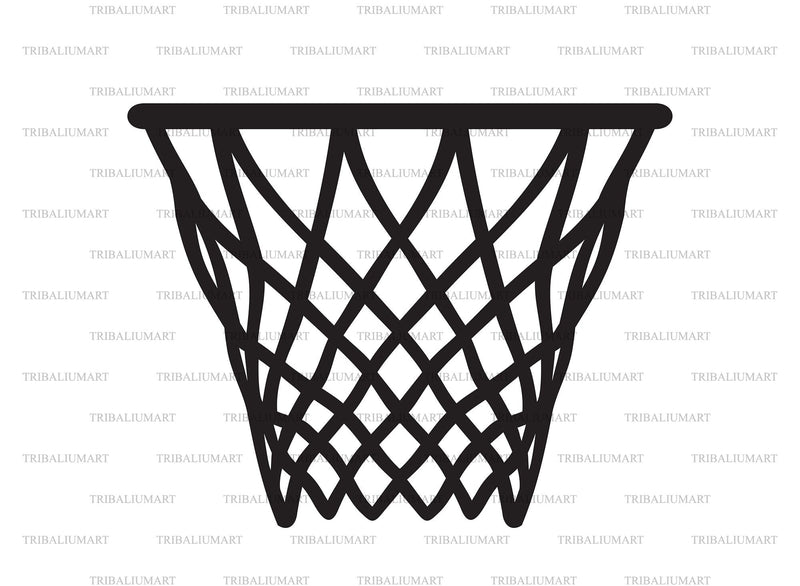 Basketball hoop SVG TribaliumArtSF 
