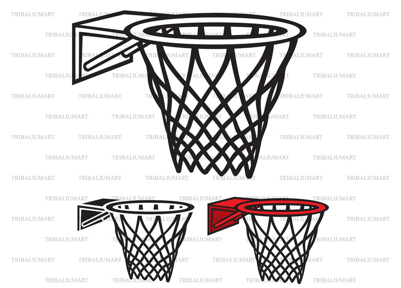 Basketball hoop SVG TribaliumArtSF 