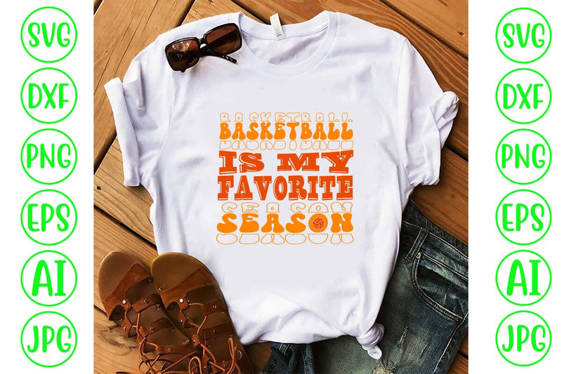 Basketball Is My Favorite Season Retro SVG SVG Syaman 