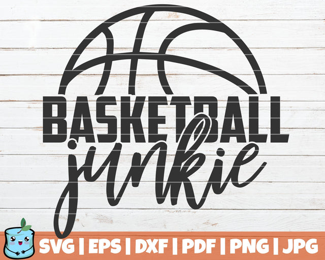 Basketball Junkie SVG MintyMarshmallows 