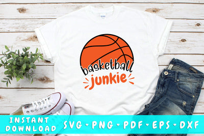 Basketball Junkie SVG SVG HappyDesignStudio 
