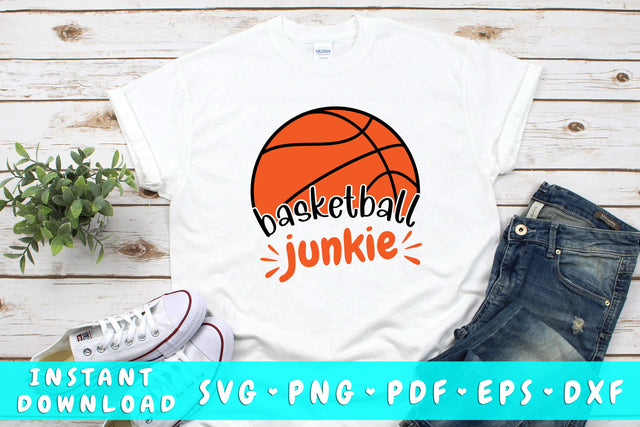 Basketball Junkie SVG SVG HappyDesignStudio 