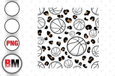 Basketball Leopard Pattern PNG Files SVG BMDesign 