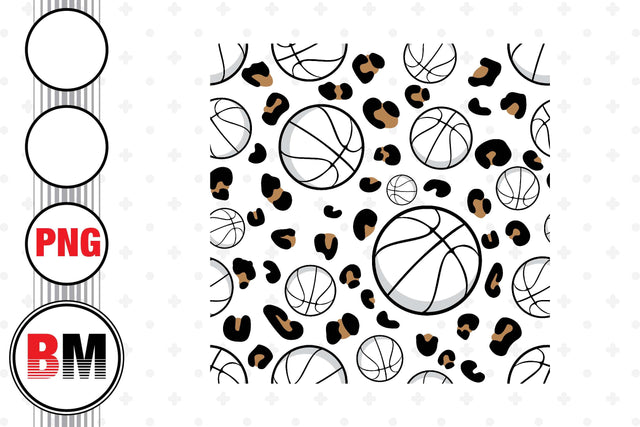 Basketball Leopard Pattern PNG Files SVG BMDesign 