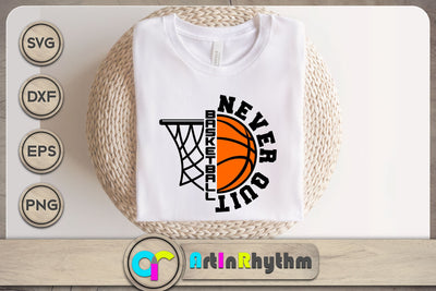 Basketball logo never quit svg SVG Artinrhythm shop 