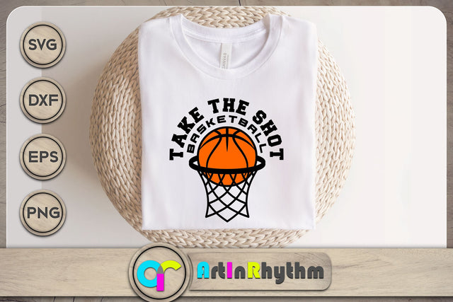Basketball logo take the shot svg SVG Artinrhythm shop 