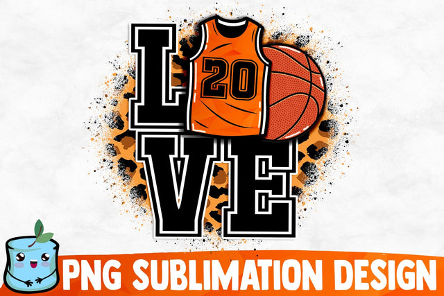 Basketball Love Sublimation Design Sublimation MintyMarshmallows 