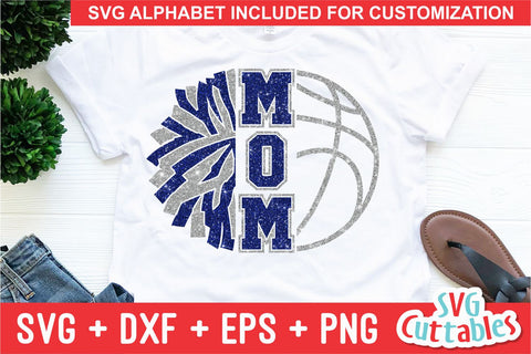 Basketball Mom and Cheer Mom SVG Svg Cuttables 
