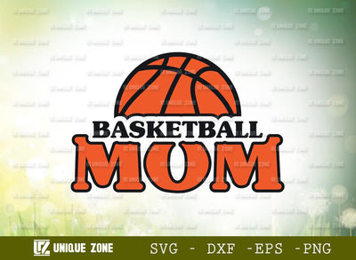 Basketball Mom | Basketball | Sports | Typography Design | T-Shirt Design SVG Unique Zone 