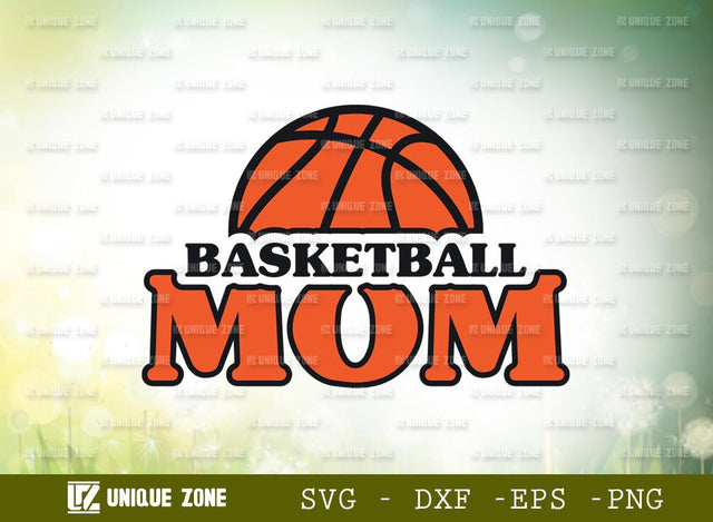 Basketball Mom | Basketball | Sports | Typography Design | T-Shirt Design SVG Unique Zone 