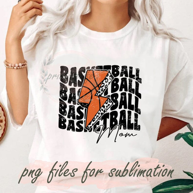 Basketball Mom Design Png, Basketball Sublimation Png, Basketball Lightning Png, Sport Mom Sublimation Digital, Game Day Png, Instant Download Sublimation PrintingLife 