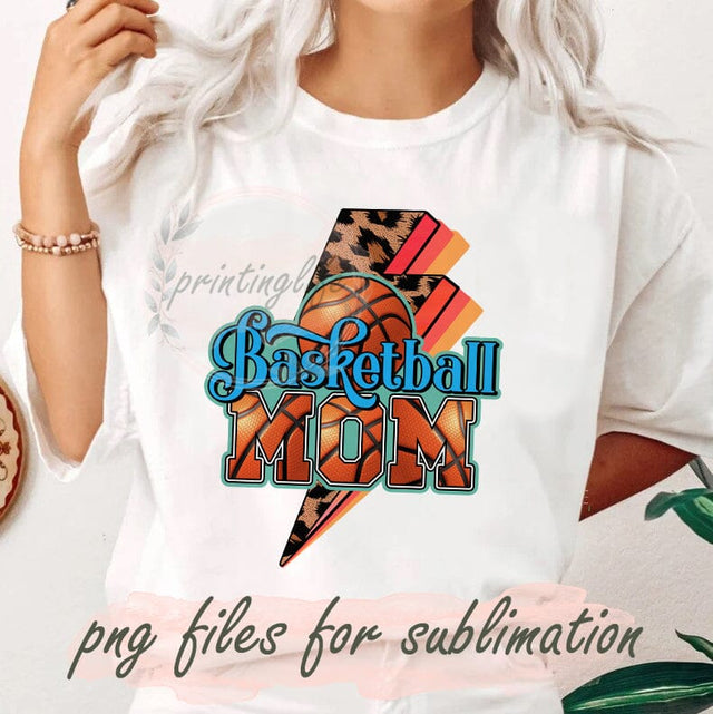 Basketball Mom Design Png, Leopard Lightning Bolt Png, Mom Sublimation Png, Sports Digital Png, Game Day Png, Basketball Sublimation Design, Instant Download Sublimation PrintingLife 