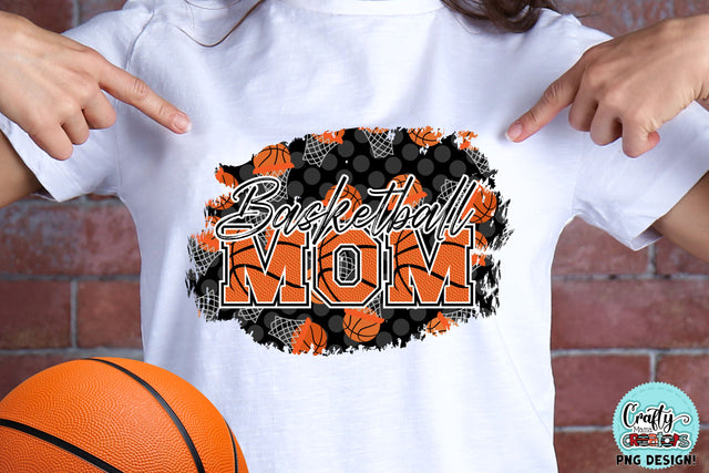 Basketball Mom PNG Design, Basketball Sports Print PNG SVG Crafty Mama Studios 