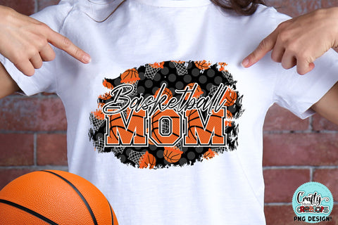 Basketball Mom PNG Design, Basketball Sports Print PNG SVG Crafty Mama Studios 