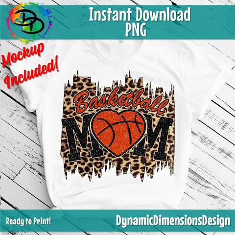 Basketball MOM PNG Sublimation DynamicDimensionsDesign 