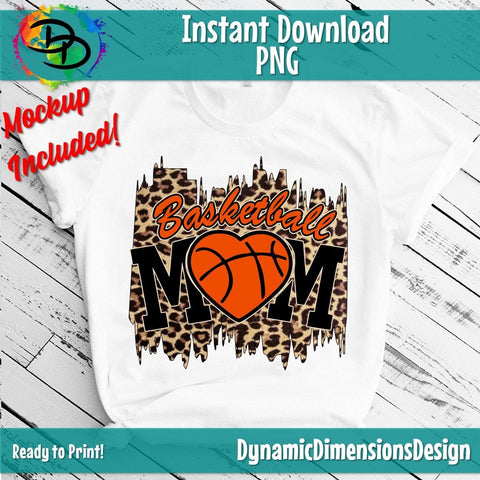Basketball MOM PNG Sublimation DynamicDimensionsDesign 