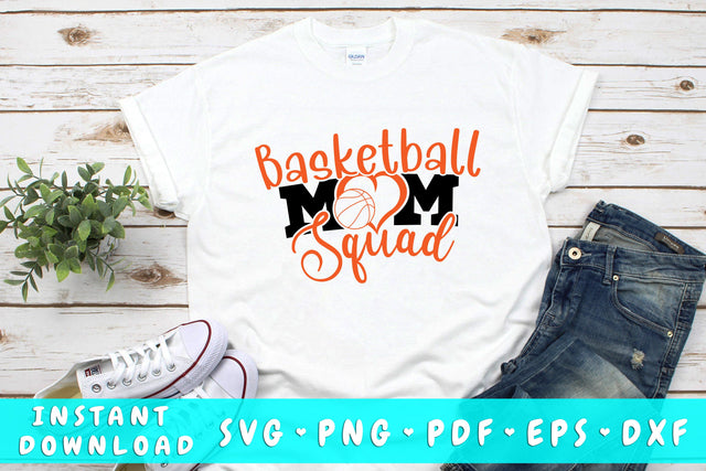 Basketball Mom Squad SVG SVG HappyDesignStudio 
