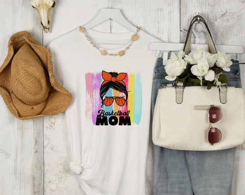 Basketball Mom Sublimation Designs Bundle, 6 Basketball Mom PNG Files, Basketball Mom Messy Bun PNG, Loud And Proud Basketball Mom PNG Sublimation HappyDesignStudio 