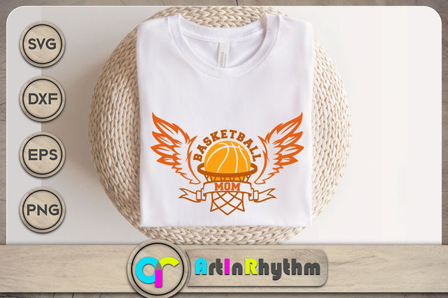 Basketball mom svg / Basketball ball with wings SVG Artinrhythm shop 