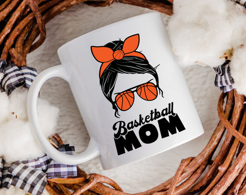 Basketball Mom SVG Bundle, 6 Designs, Basketball Mom Shirt SVG, Basketball Mom Messy Bun SVG, Loud And Proud Basketball Mom SVG SVG HappyDesignStudio 