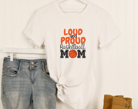 Basketball Mom SVG Bundle, 6 Designs, Basketball Mom Shirt SVG, Basketball Mom Messy Bun SVG, Loud And Proud Basketball Mom SVG SVG HappyDesignStudio 